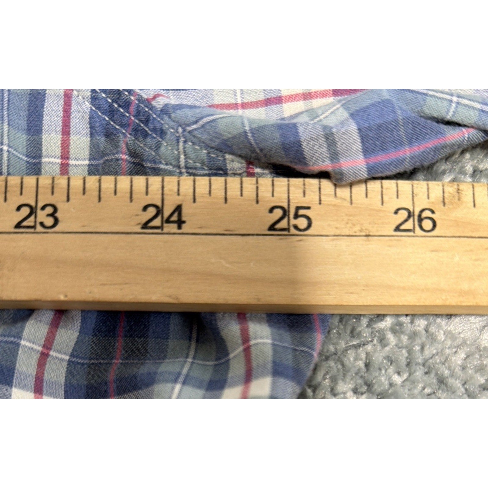 Ralph Lauren Polo Naval Res. Shirt Mens XXL Button Up Plaid Short Sleeve Cotton