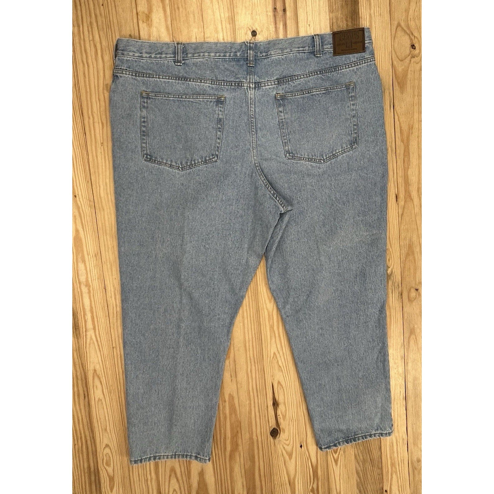 Chaps Ralph Lauren Jeans Mens 52x30 Blue Stone 99 Straight Leg 90s. 100% Cotton