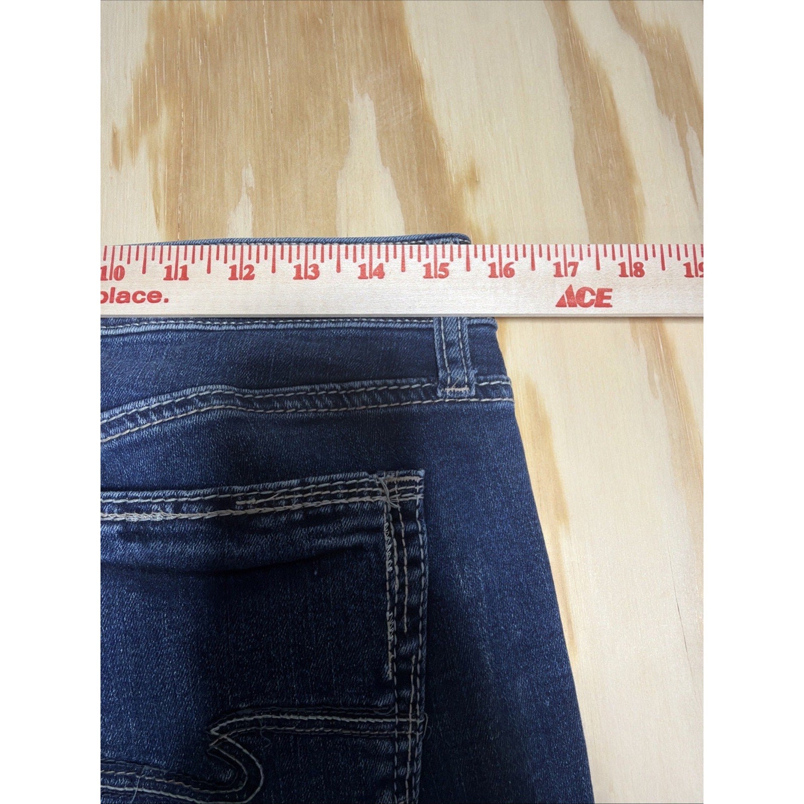 Silver Jeans Elyse Skinny Women's Sz. 29x27 Blue 8.5" Rise Cotton Blend Denim