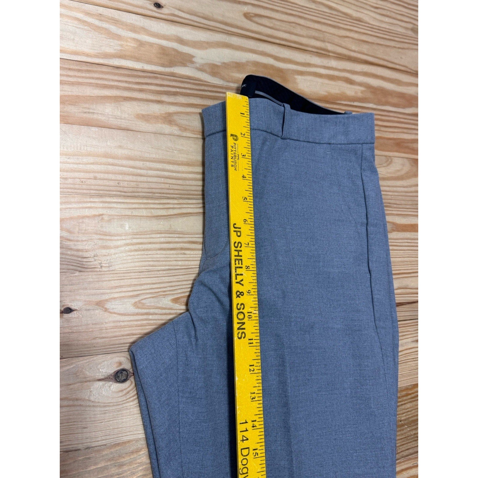 Banana Republic The Ryan Fit Dress Gray Mid Rise Slim Fit Women’s Size 16P NWT
