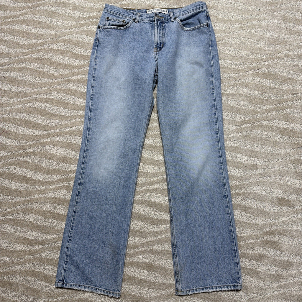 Vintage Women's Express Jeans Precision Fit Low Rise Boot Cut Size11/12 32x32