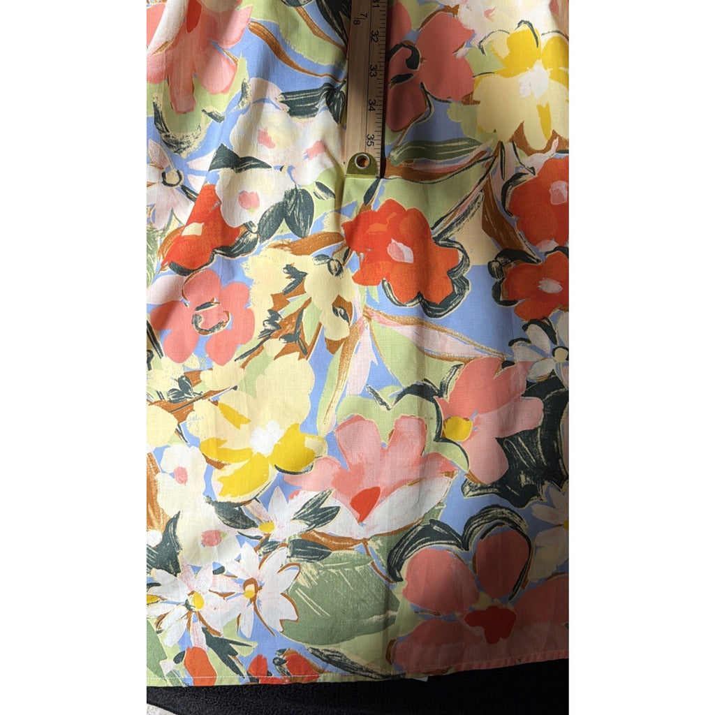 Nobody's Child Nova Mykonos Bloom Midi Dress NWT Size 10 New Organic Cotton