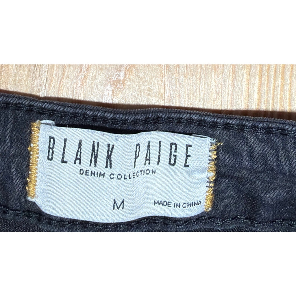 Blank Paige Black High Rise Jeans Bell Bottoms Flare M Boho Festival Stretchy