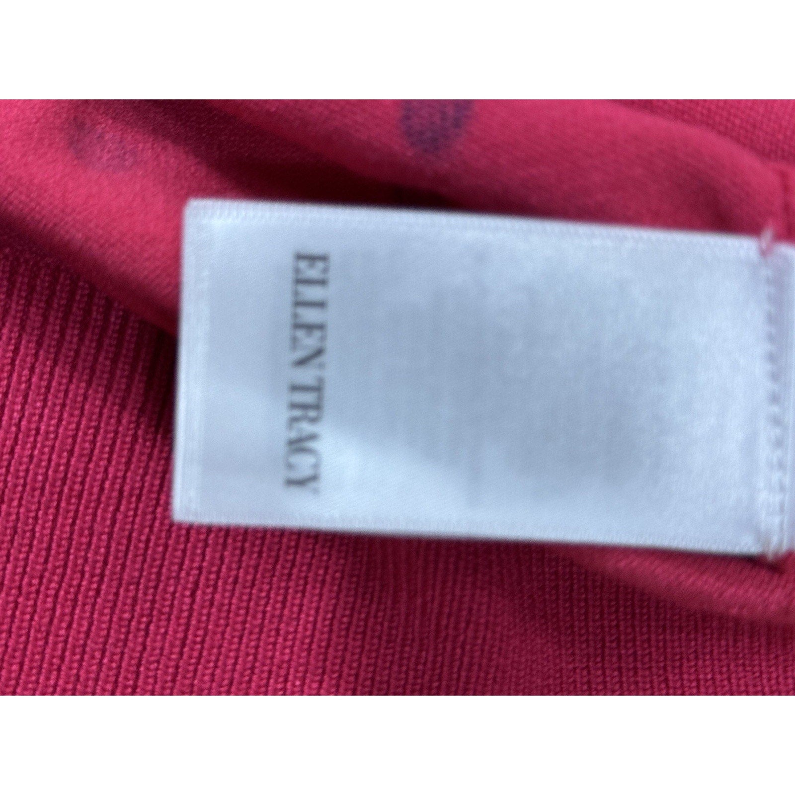 Ellen Tracy Women's Cardigan Sweater Size Large Pink Blue Polkadots 3/4 Sleeve
