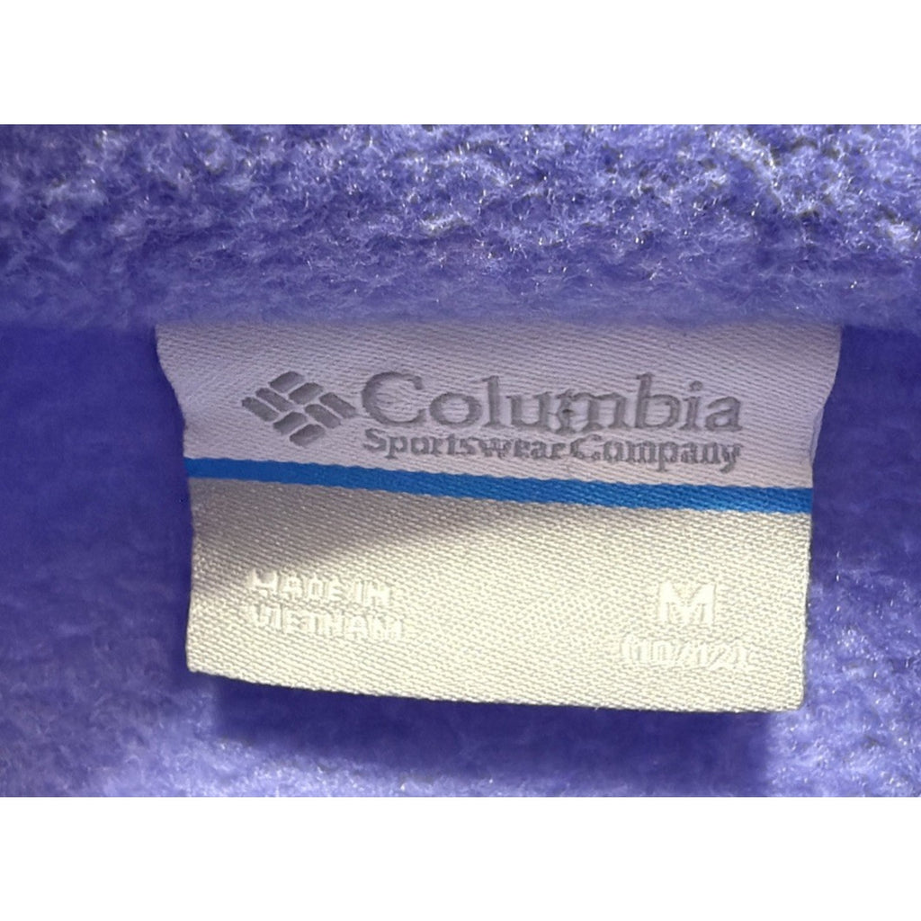 Girl’s Columbia Benton Springs Fleece Jacket, M (10/12), Full Zip, Light Purple
