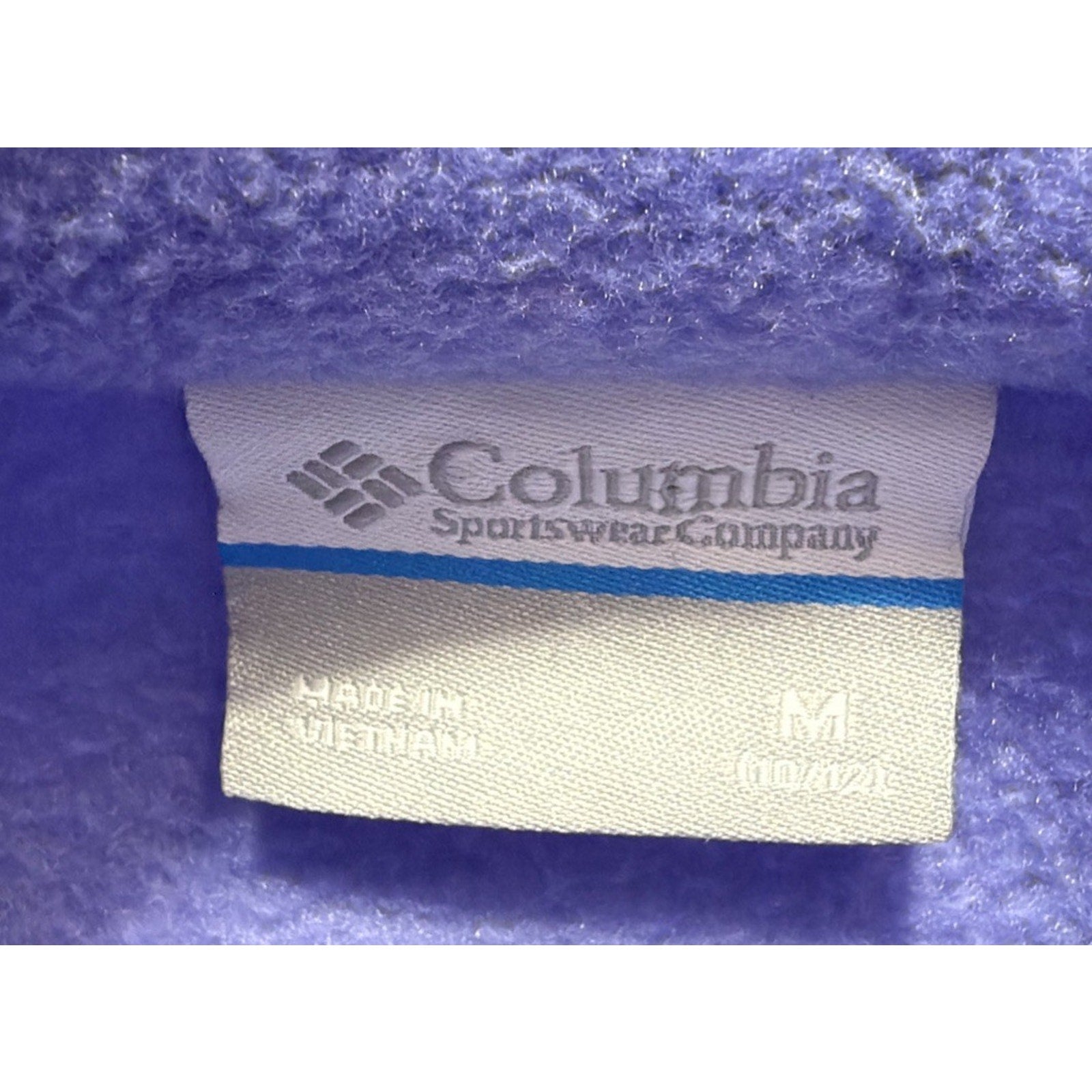 Girl’s Columbia Benton Springs Fleece Jacket, M (10/12), Full Zip, Light Purple