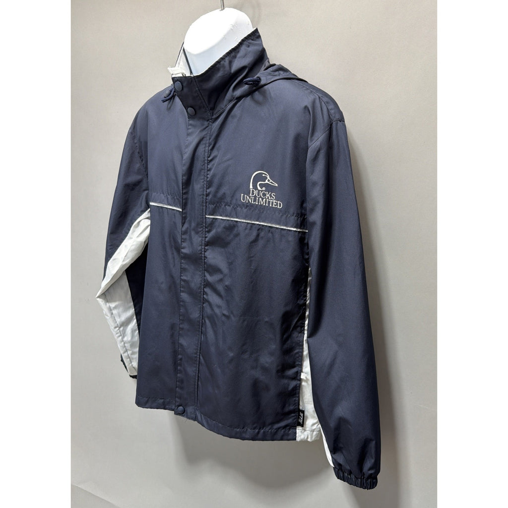 Dunbrooke Ducks Unlimited Men's Full Zip Hooded Jacket Windbreaker M Packable