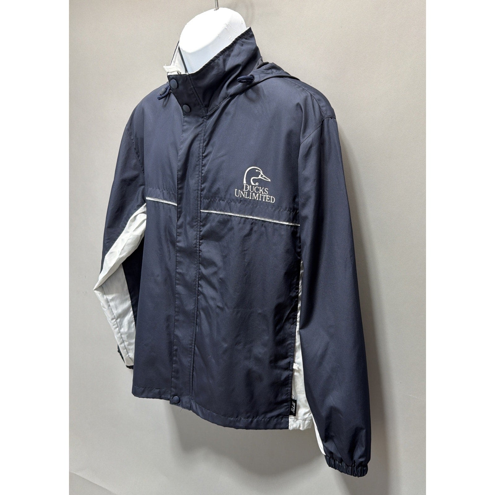 Dunbrooke Ducks Unlimited Men's Full Zip Hooded Jacket Windbreaker M Packable