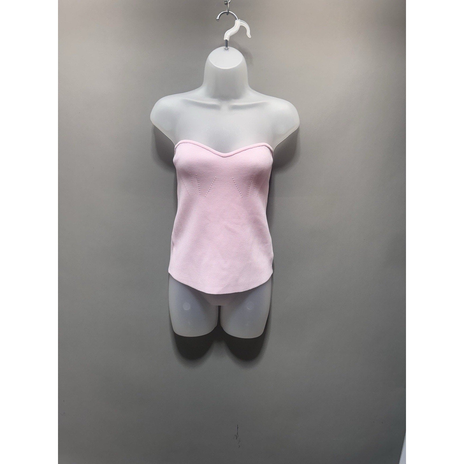 ENDLESS ROSE Pink Ribbed Sleeveless Tube Top New Ways Women’s Size Large NWT