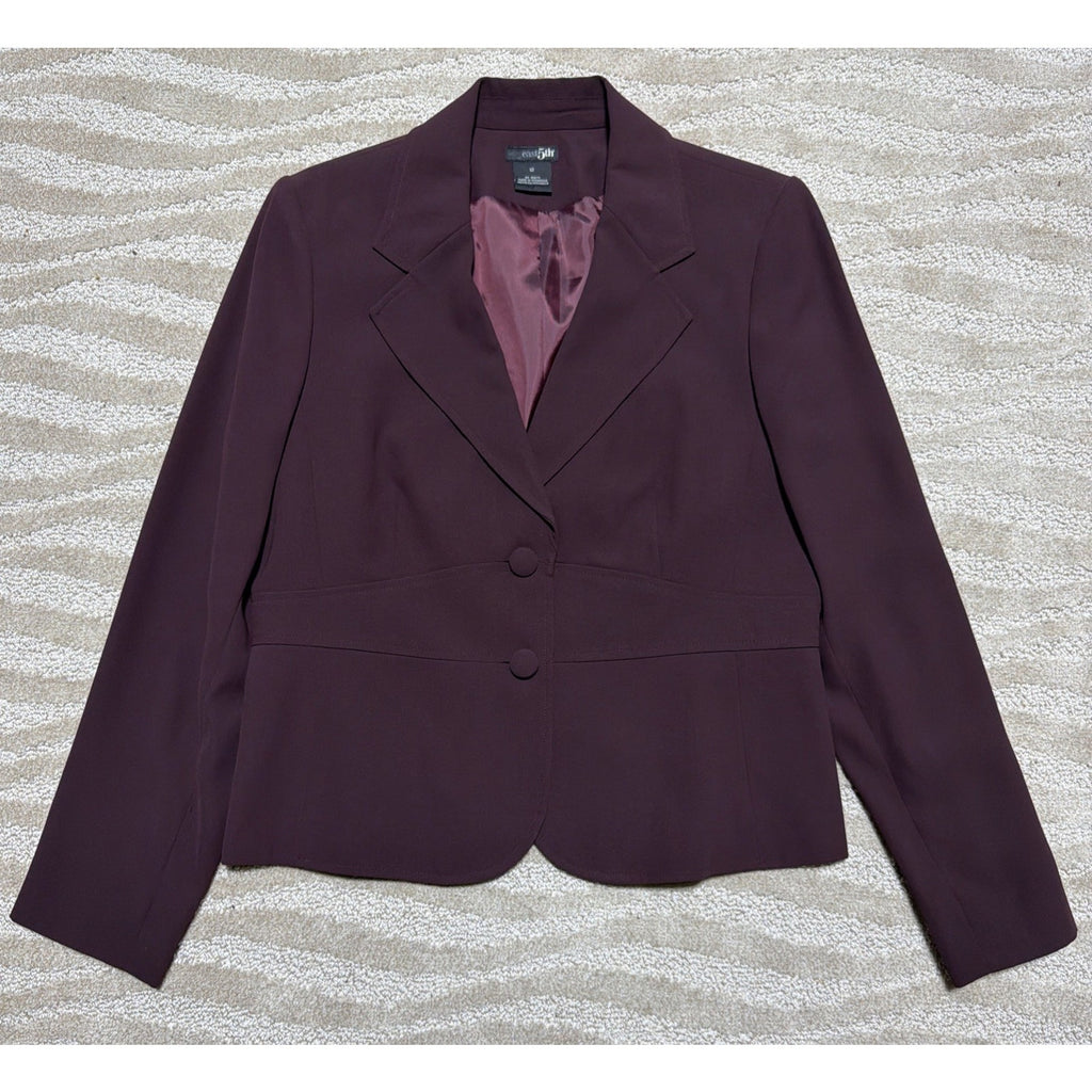Women's Skirt(10) Blazer(12) Suit 2-Piece Set BY East 5th Long Sleeve Lined Y2K