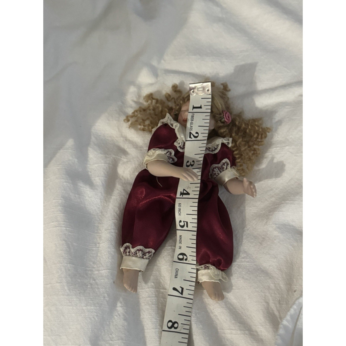Ashton-Drake Gallery Kathy Hippensteel Porcelain Rock-a-Bye&Good Night Doll 7”