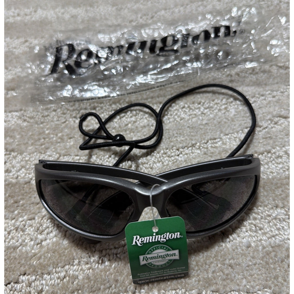 Remington Radians Safety Riding Sunglasses Smoke Gray NWT Biker Hunter Safety