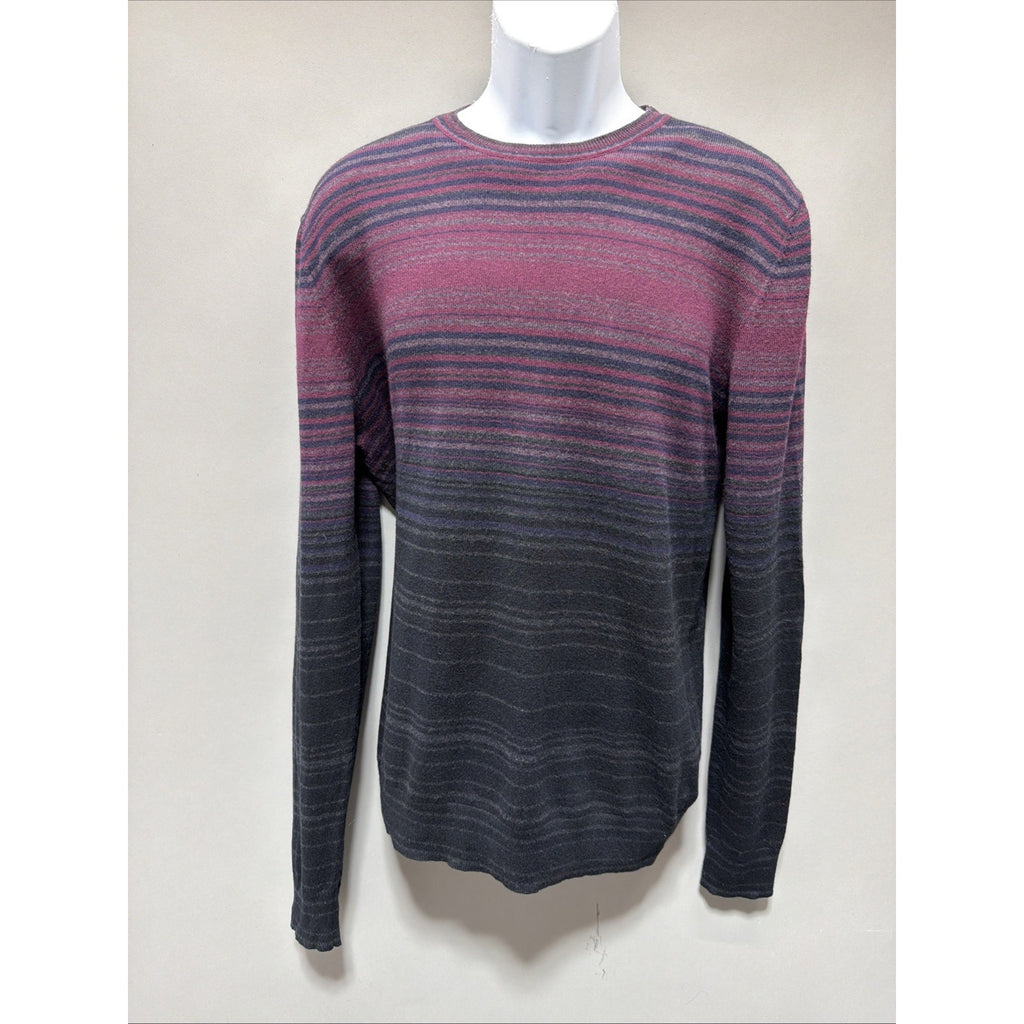 Mens Marc Anthony Ombre Cashmere Merino Wool Cotton Crew Neck Sweater Size XL