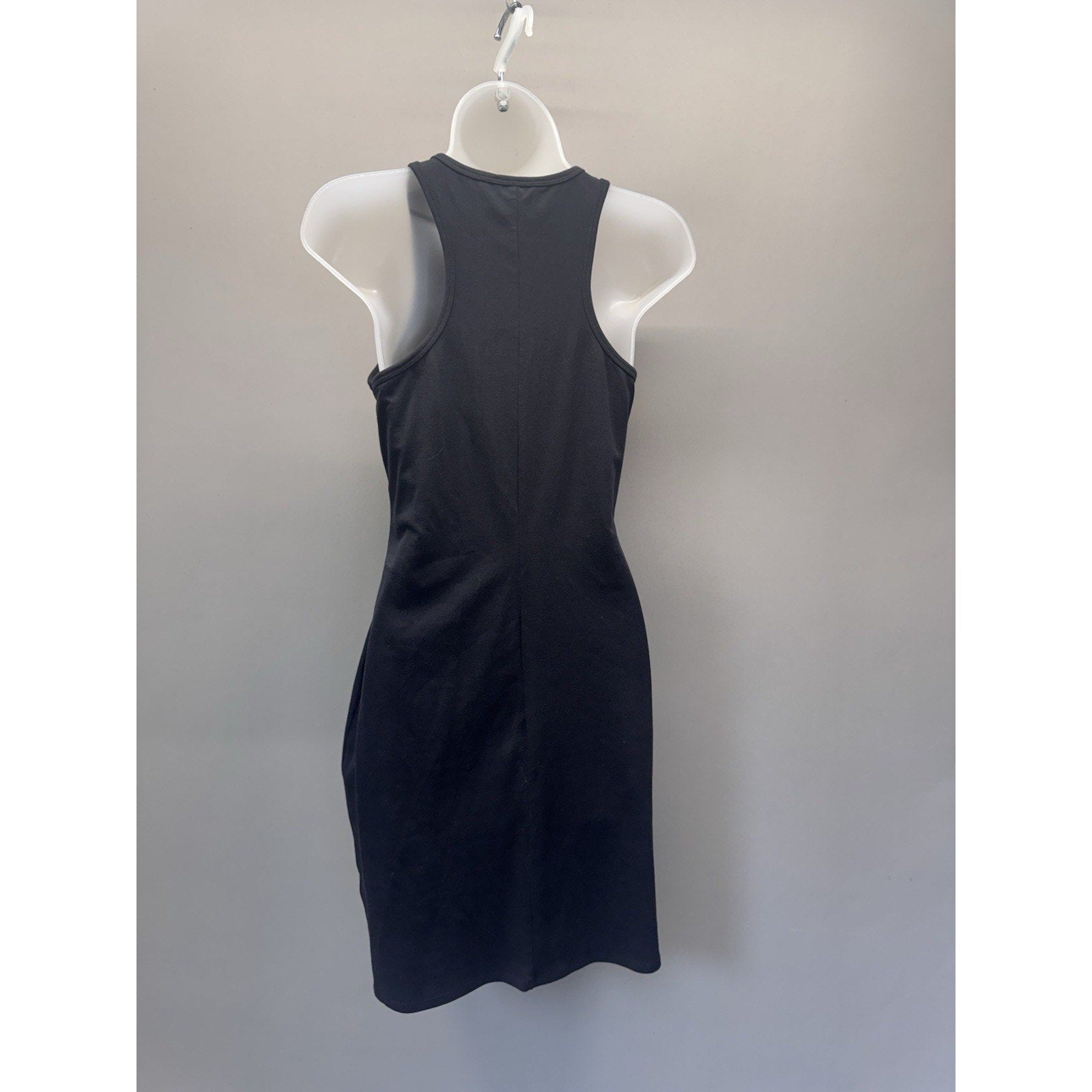 Express Sequin Bodycon Dress Womens Small Black Racerback Stretch Cocktail Party