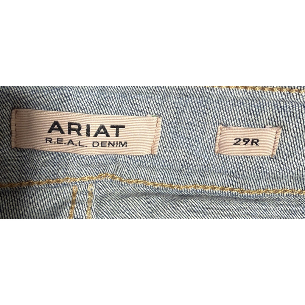 New Ariat Womens Jeans Blue 29R REAL Denim Leila Boot Perfect Rise Western 29x32
