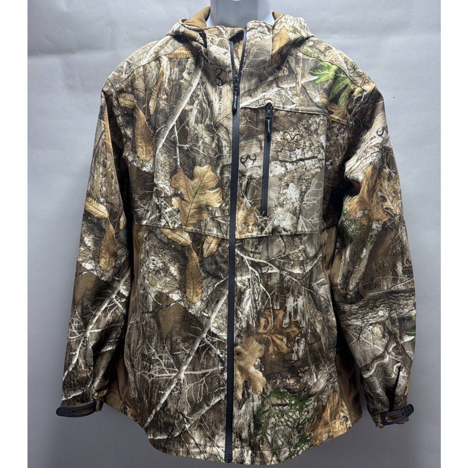 Jacket Mens Real Tree L Edge Scent Factor Camo Hunting Outdoor Gear Full Zip