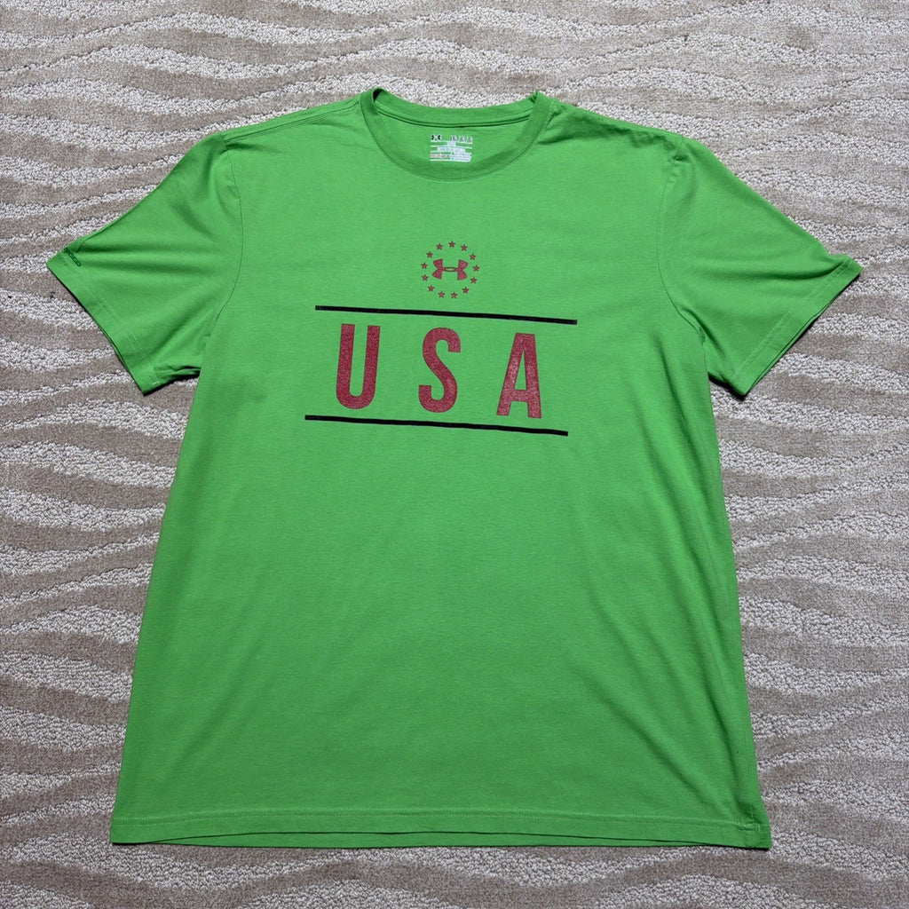 Under Armour USA Charged HeatGear Loose Short Sleeved T-Shirt, Men's Size: L