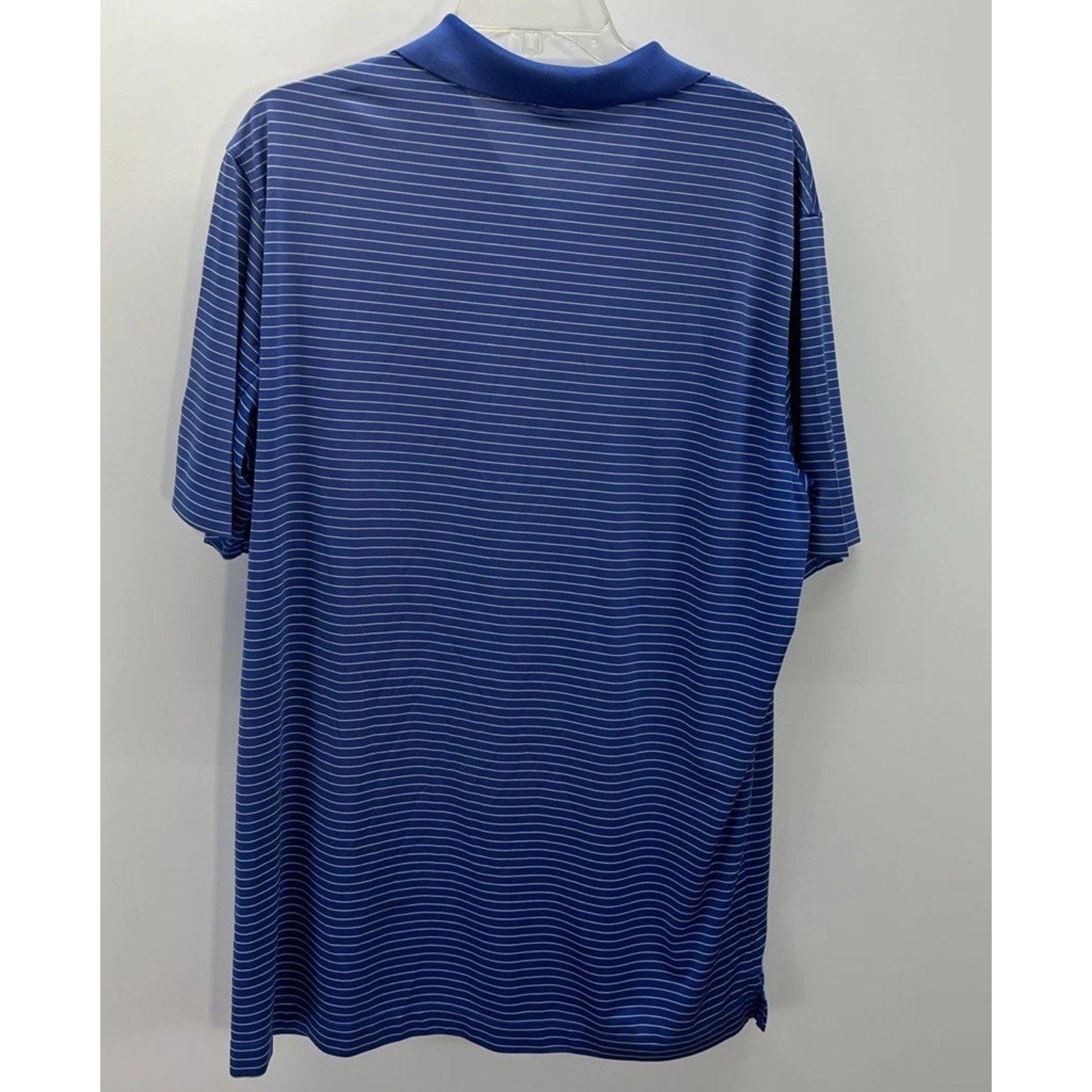 Nike Golf Polo Dri-Fit Blue Striped Short Sleeve Shirt 585748-491 Men’s Size XL