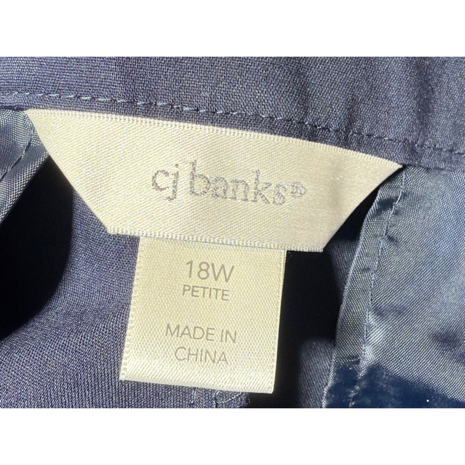 CHRISTOPHER & BANKS The Uptown Pant Navy Blue Slacks Straight Leg Plus 18WP New