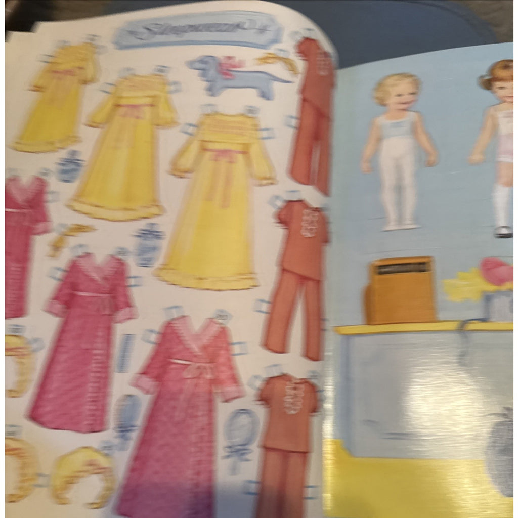 Vintage 1969 Whitman Tiny Tot Shop Paper Dolls Kathy Lawrence UNCUT Complete