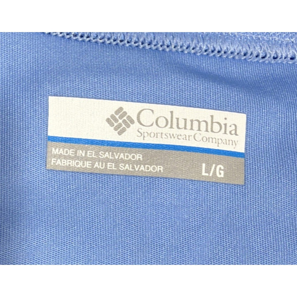 Columbia Men's Terminal Tackle Performance Long Sleeve Blue Shirt ~ Large
