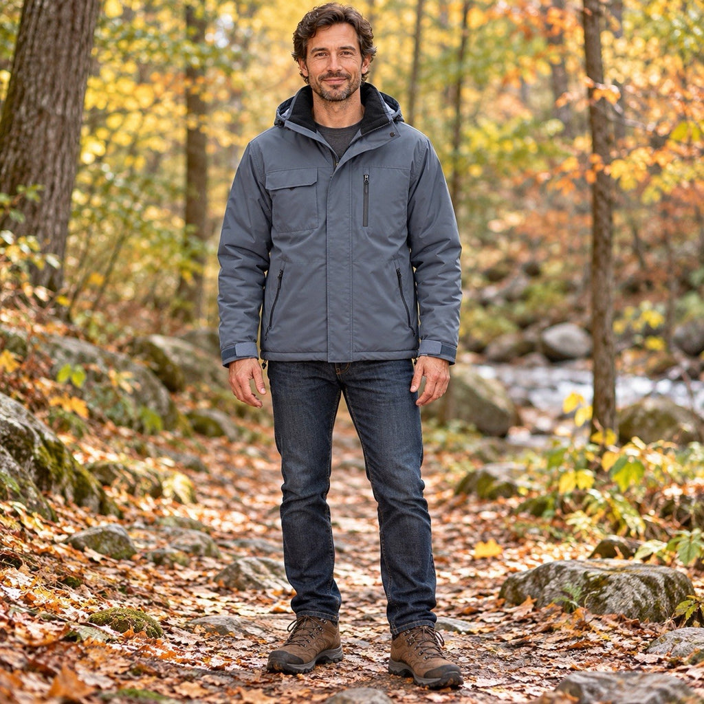 Swiss Tech Men's S Full Zip Green Soft Shell Jacket Waterproof Insulated