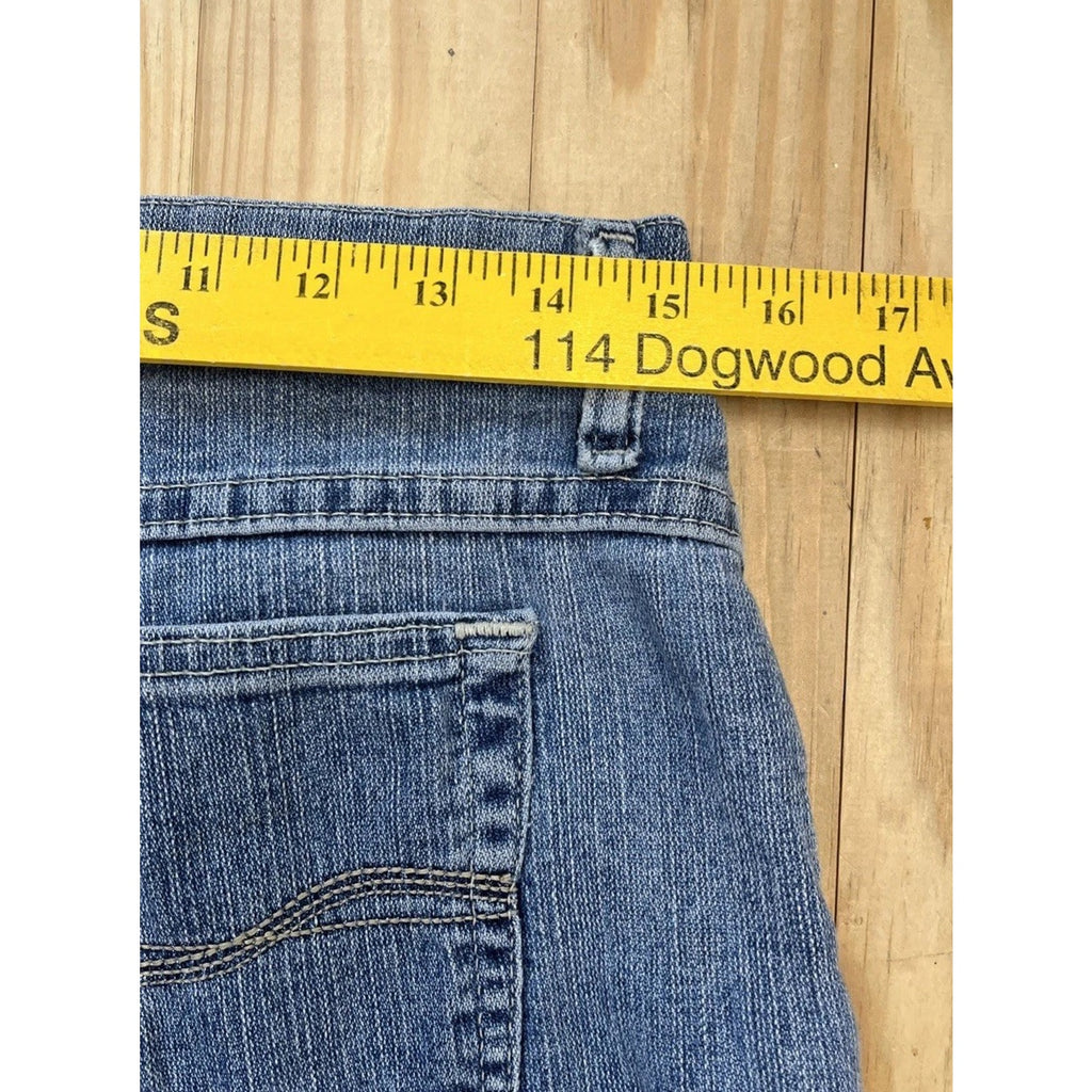 Vintage 90s Lee Riders Blue High Rise Mom Jeans Dark Wash Sz 8 Tapered Leg