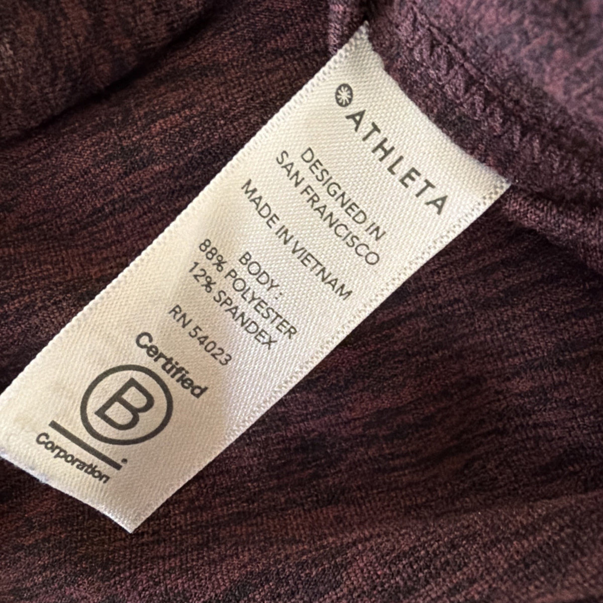 Athleta Uptempo Hoodie Sweatshirt Burgundy Red Stretch XS Sport Gym Run
