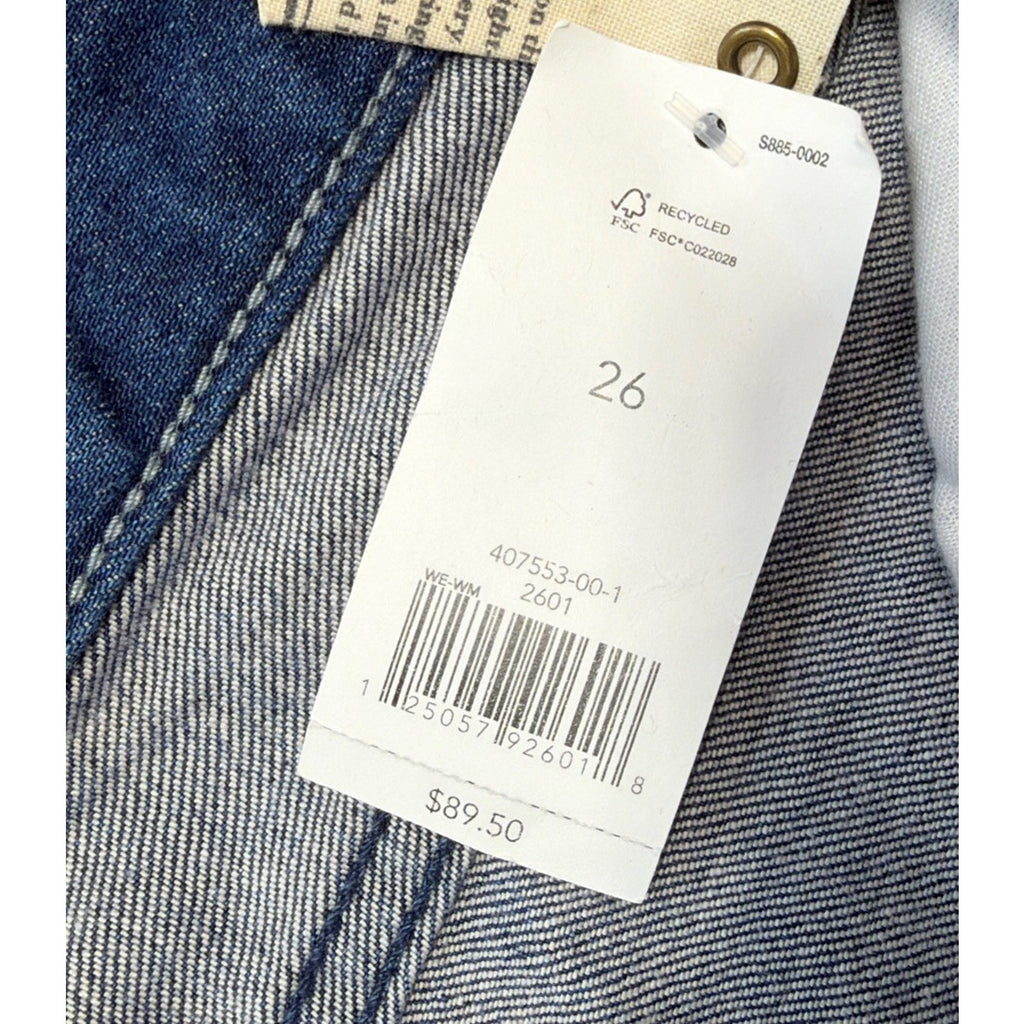 Banana Republic Womens Skinny Indigo Denim Cotton Stretch Jeans Sz 26 NWT