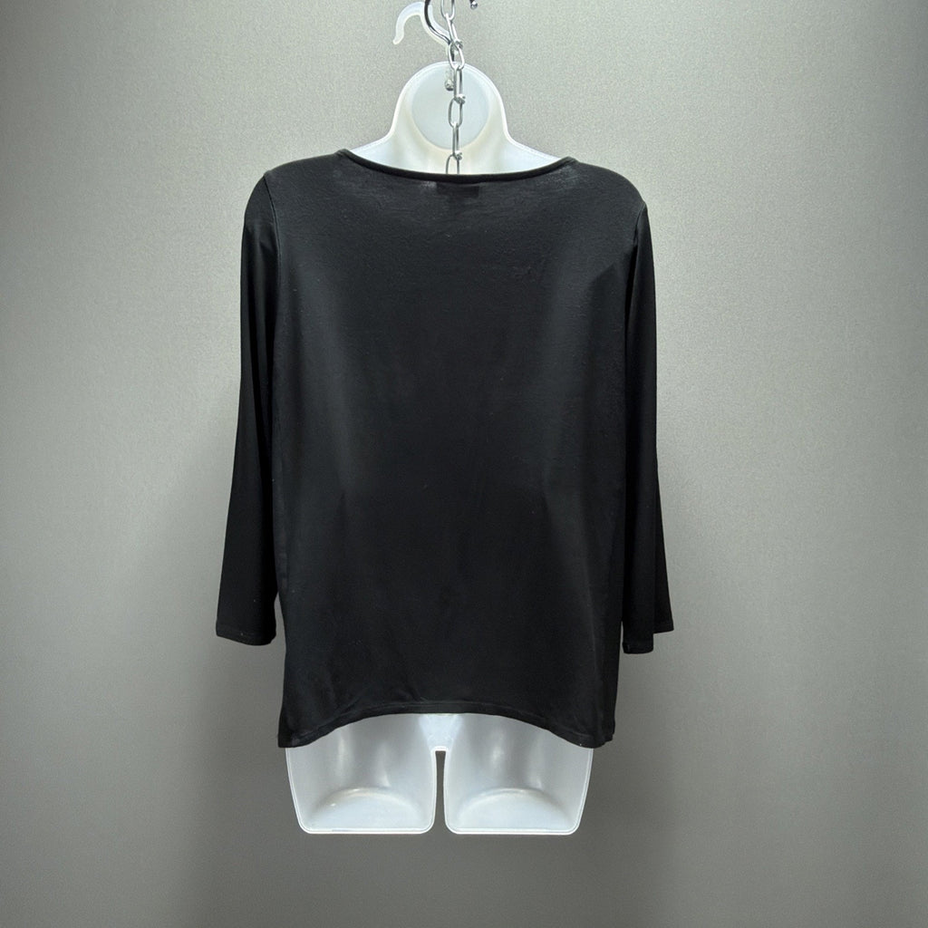 J.Jill Wearever Collection Top Stretchy Draped Back Long Sleeve Size Small