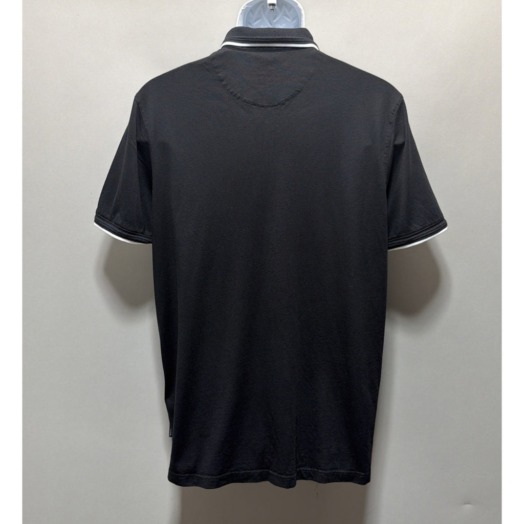 Ted Baker London Derry Pocket Modern Short Sleeve Polo Shirt - Black - Mens 6
