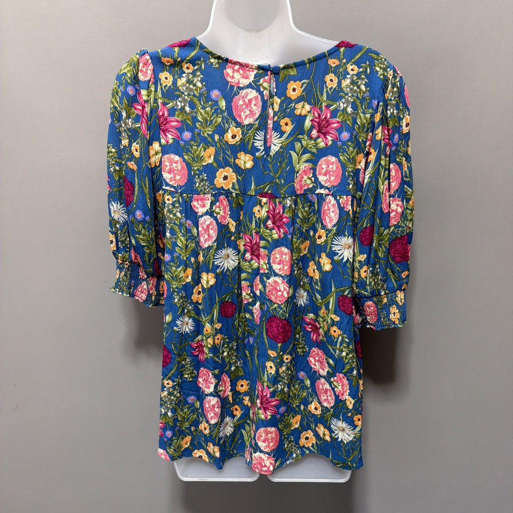 Terra & Sky Women’s Plus Size Top Size 0X 14W Floral NWOT