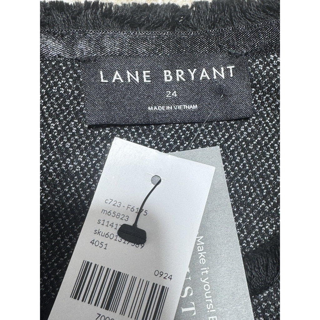 Lane Bryant Shimmer Sleeveless Dress Black And Sliver 26/28 - NWT