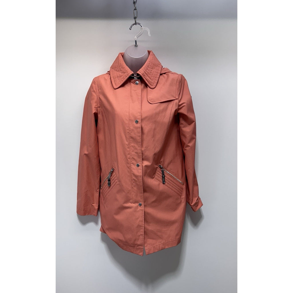 VINCE CAMUTO Canyon Clay (pink) Hooded Anorak Jacket Women’s Size Small Rain