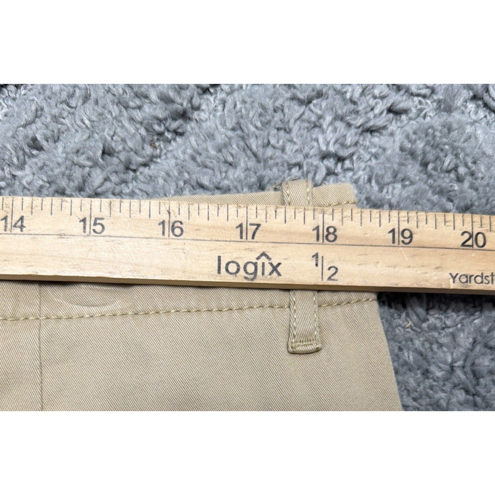 Mutual Weave The Officer Slim Chino Pants, Men's Size 36x32 Khaki NEW