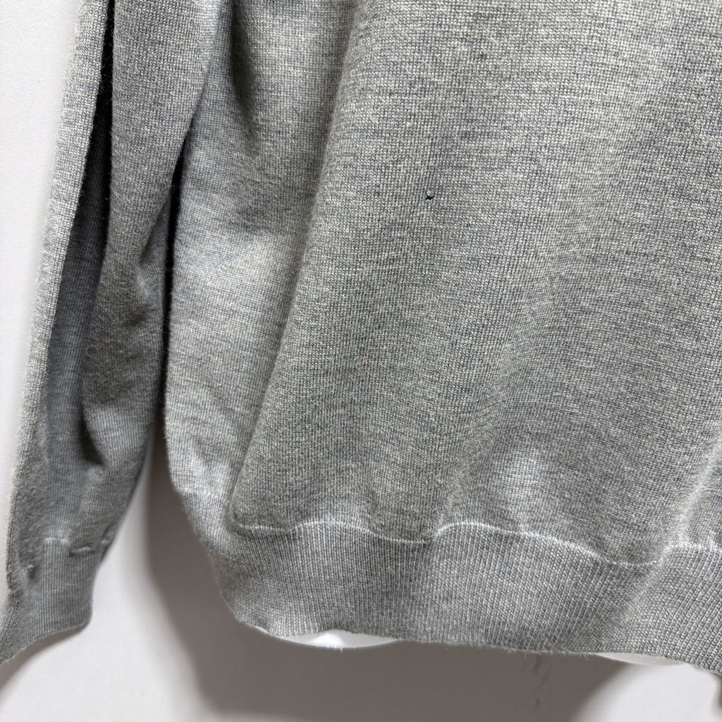 Polo Ralph Lauren Sweater Mens Size XXL Gray 100% Merino Wool Knit Pullover