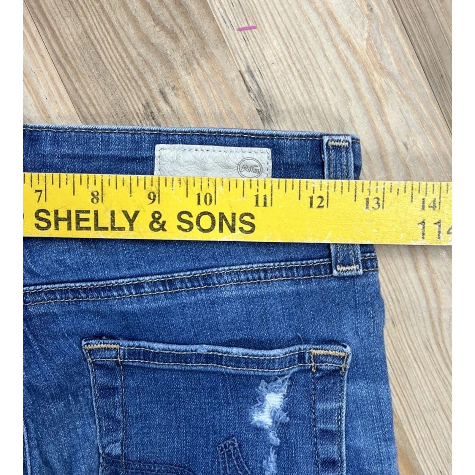 AG Adriano Goldschmied Women’s Blue Farrah High Rise Skinny Ankle Jeans Size 25R