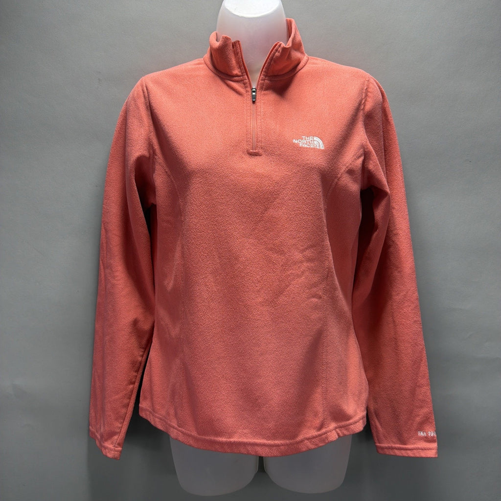 The North Face TKA 100 Glacier 1/4 Zip Fleece Pullover Mars Dust Womens Small