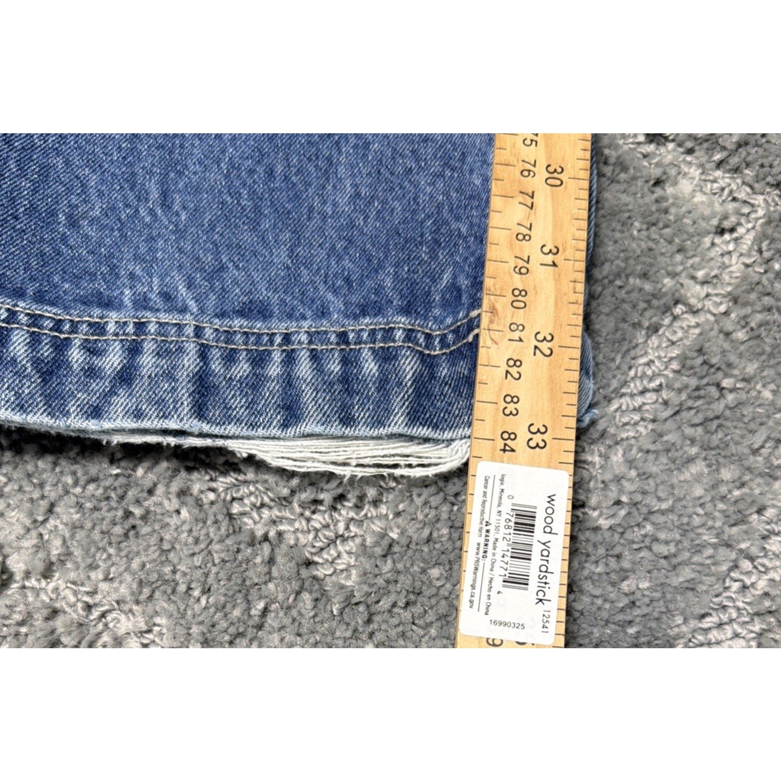 Vintage Fubu Carpenter Jeans Men's 36x34 Blue Denim Cargo Baggy Y2K