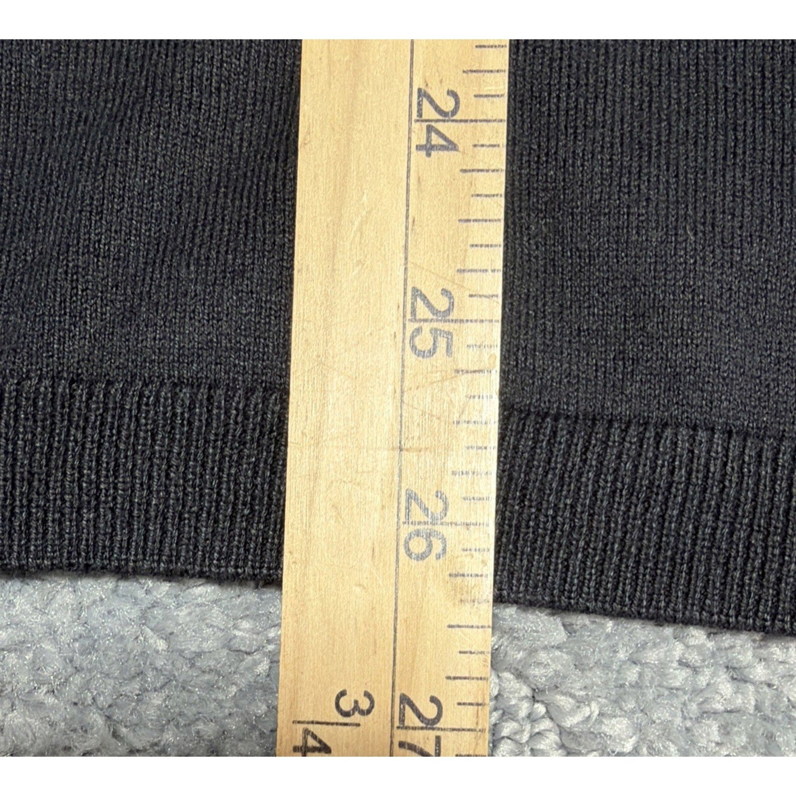 Talbots Black Cotton Modal Blend Turtleneck Sweater PXL Preppy Minimalist New