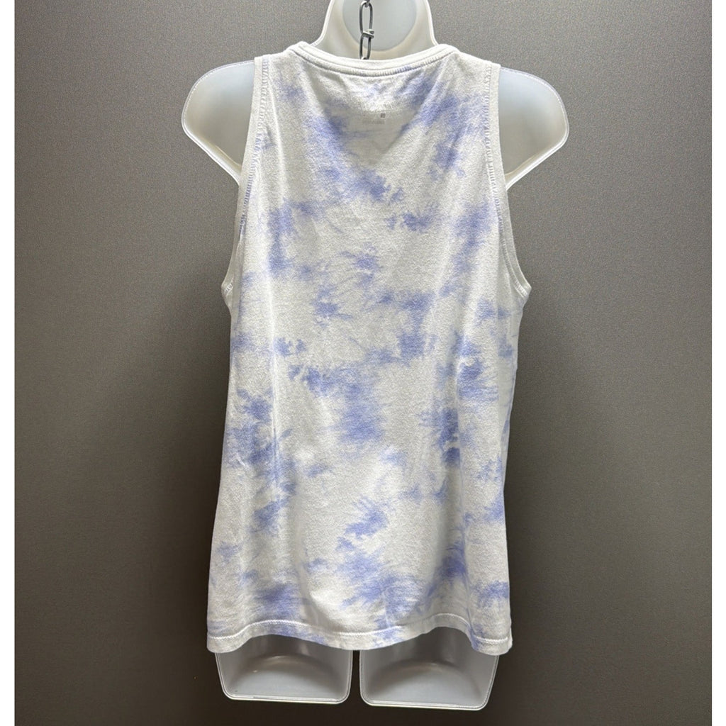 Nike Womens Blue White Tie Dye Tomboy Tanktop Size Large
