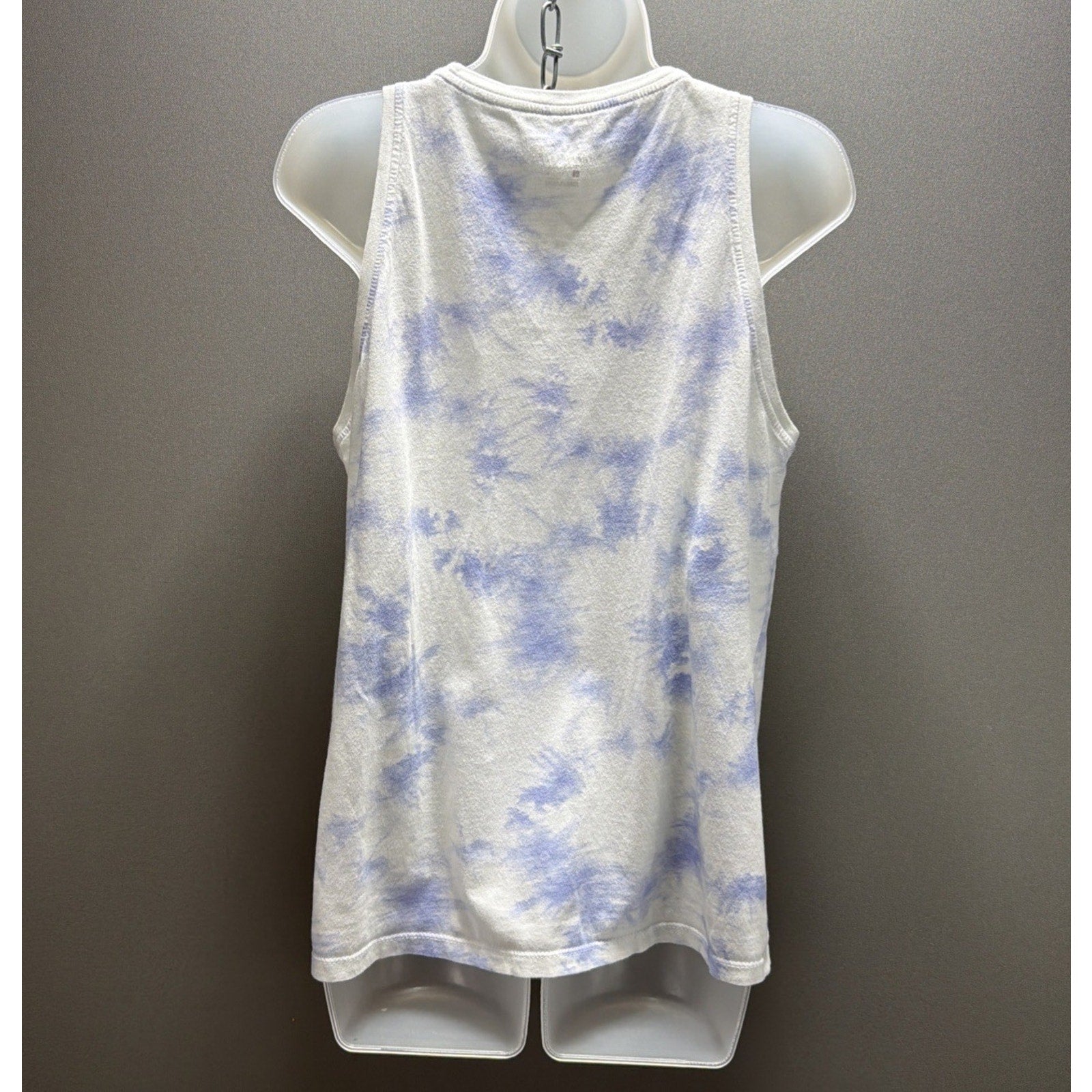 Nike Womens Blue White Tie Dye Tomboy Tanktop Size Large