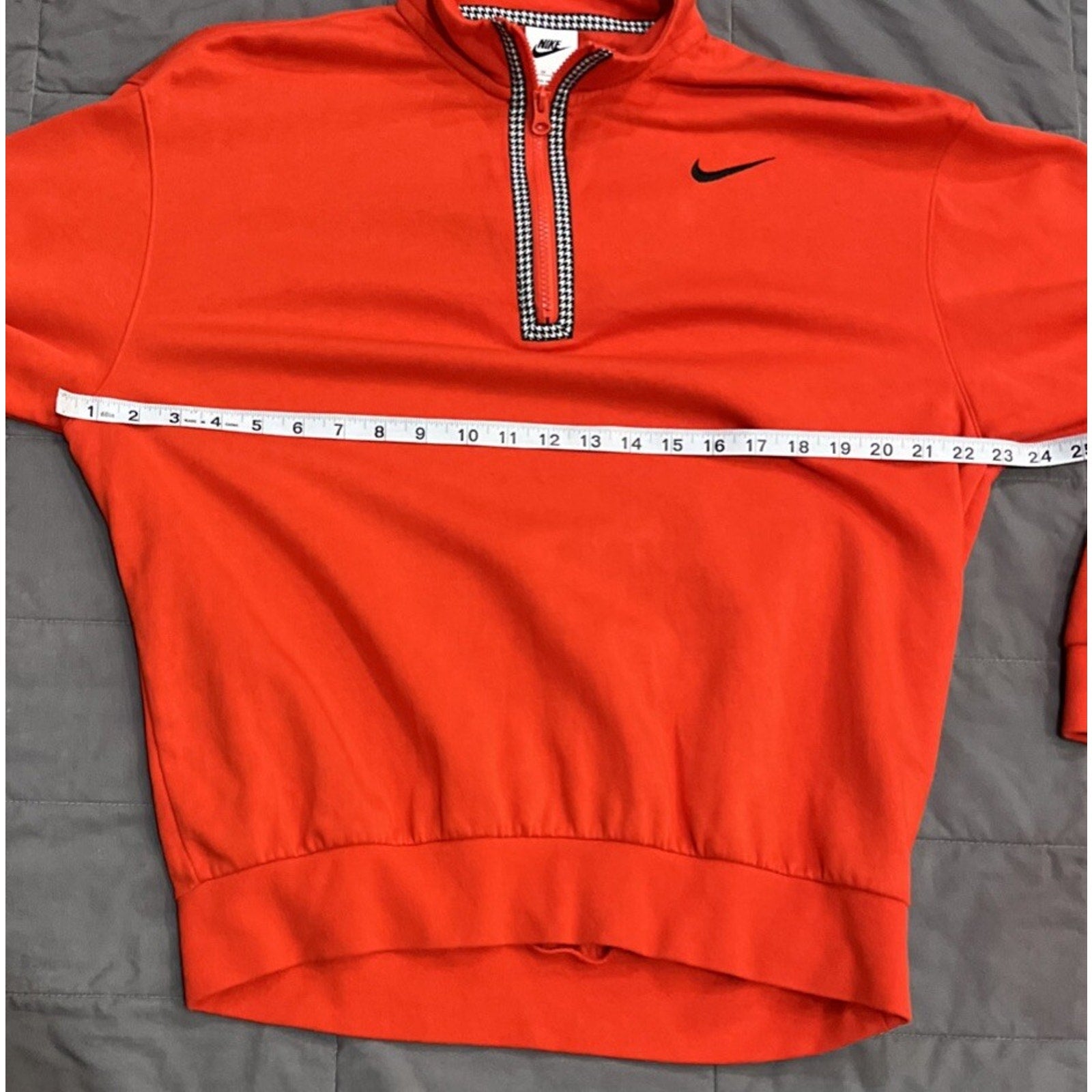 Nike Red Men’s XS Sweatshirt DD5031-673 Sports Athletic Patterned Houndstooth