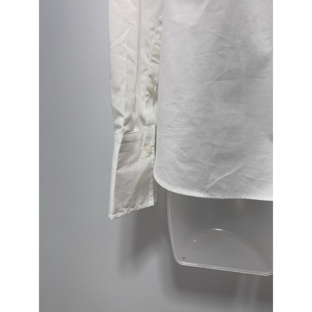 Banana Republic White Peasant Style Blouse Button Sleeve Women’s Size Small NWT