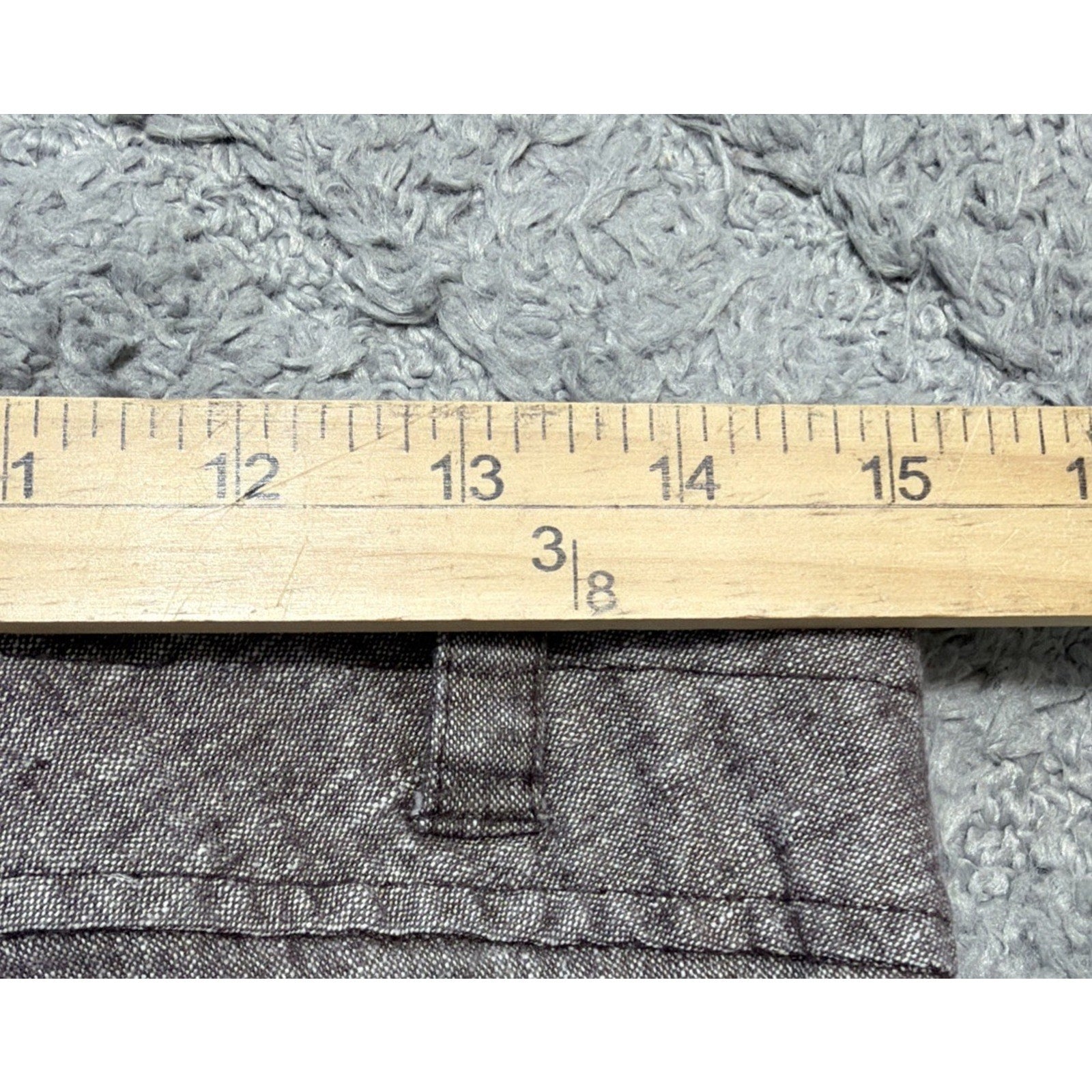 Charlotte Russe Women’s 7 Dress Pants Linen Blend Gray Flared Bottom Career