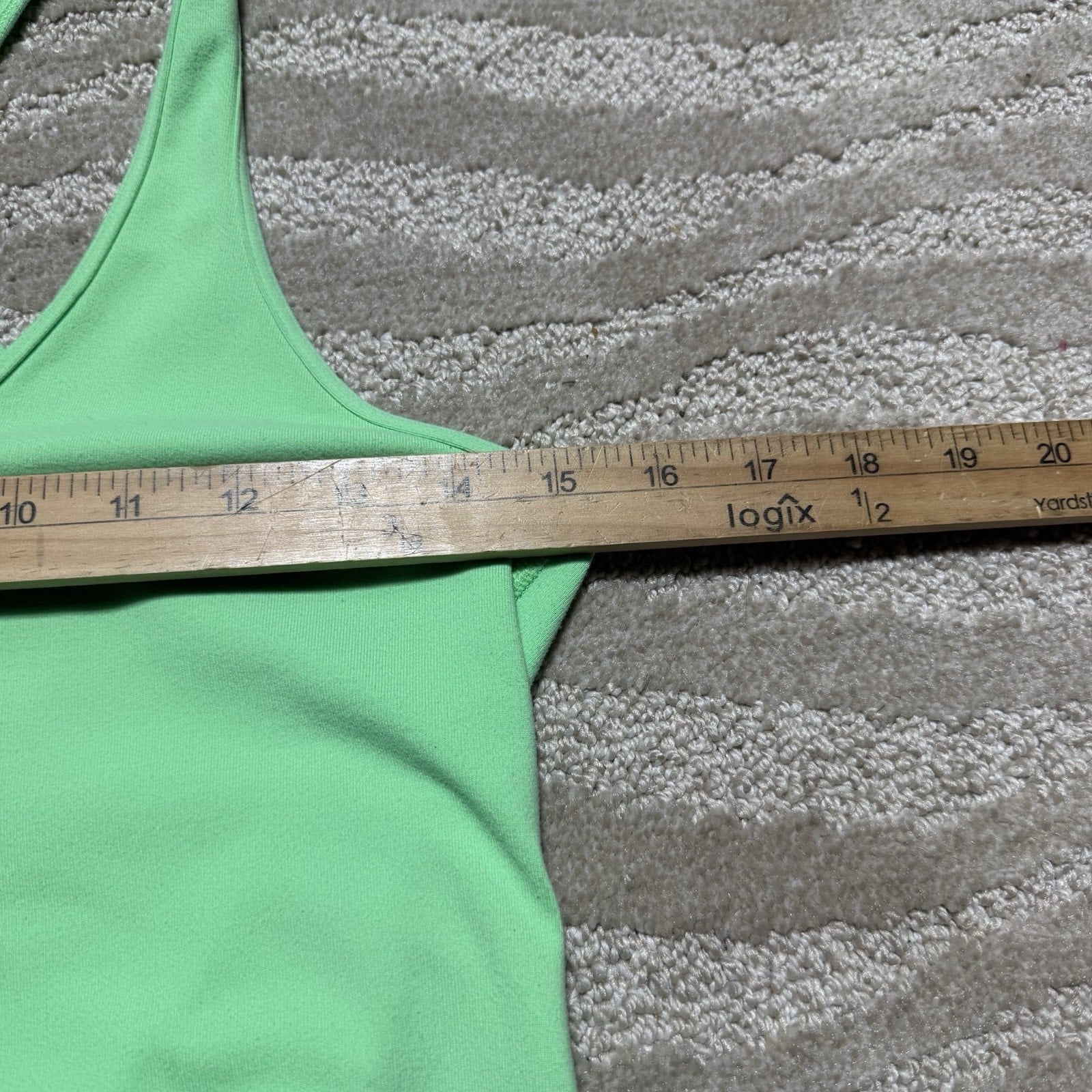 Lululemon Cool Racerback Tank Top Womens Green Athletic Yoga Running Workout