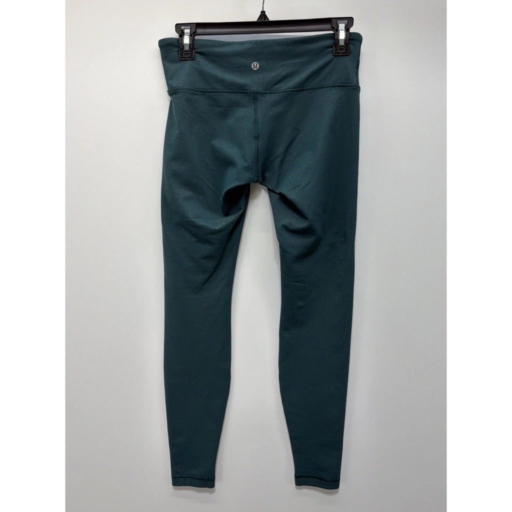 Lululemon size 6 laguna green high rise leggings mapped out 28"