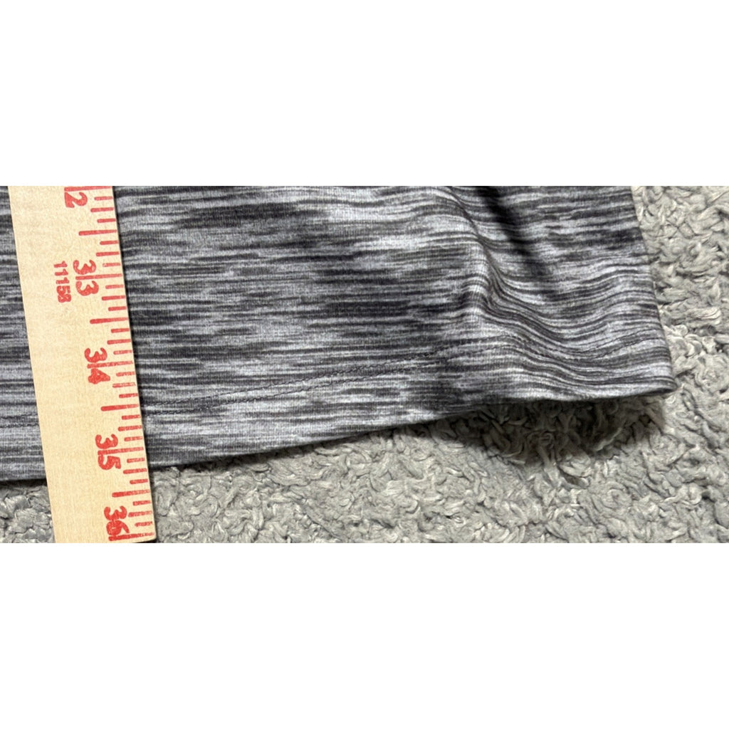 ZeroXpoSuR DRESS ATHLEISURE GRAY SPACE DYE PRINT WITH BUILT BRA SIZE LARGE NWT