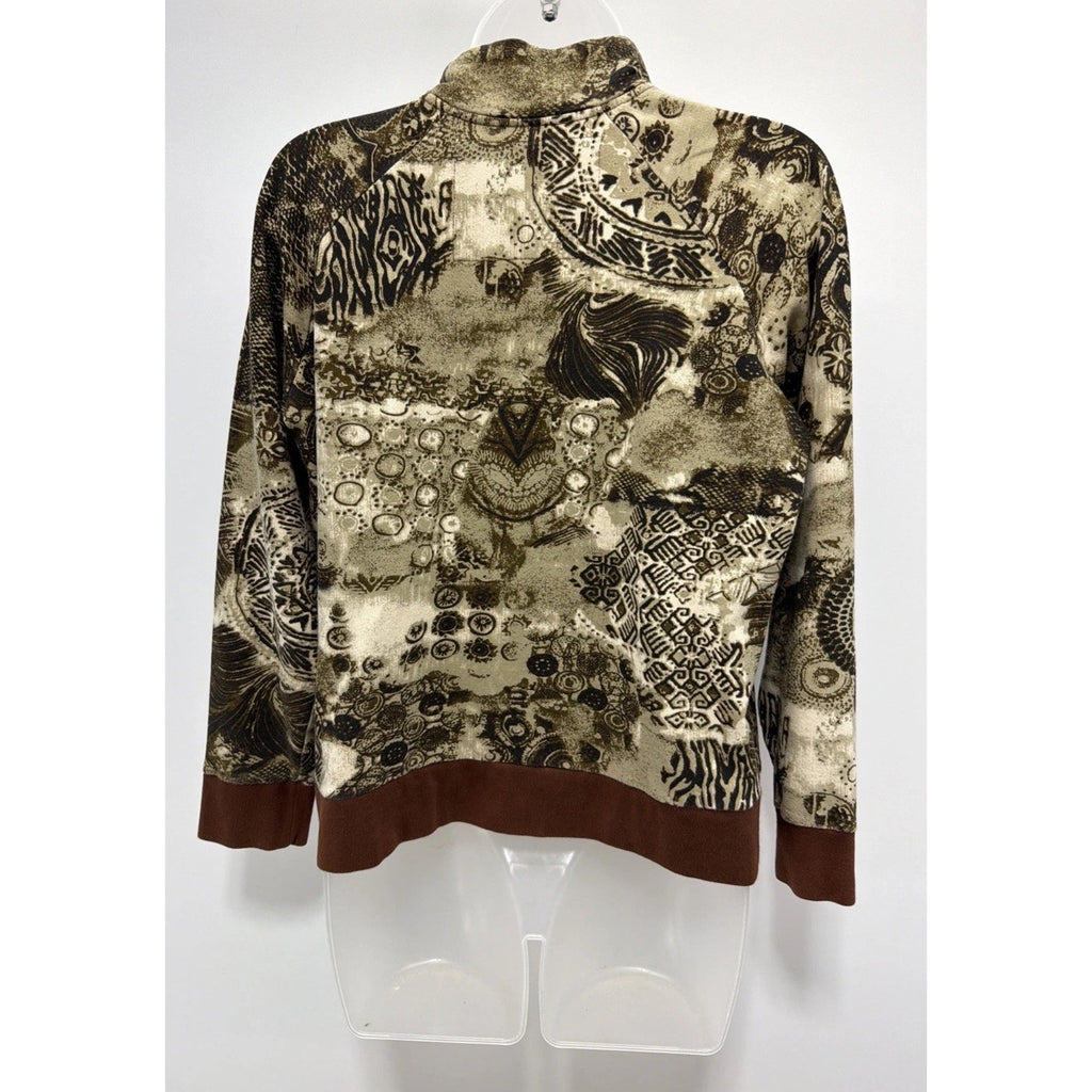 Y2k Onque Casual Jacket Size M Multi Print Boho