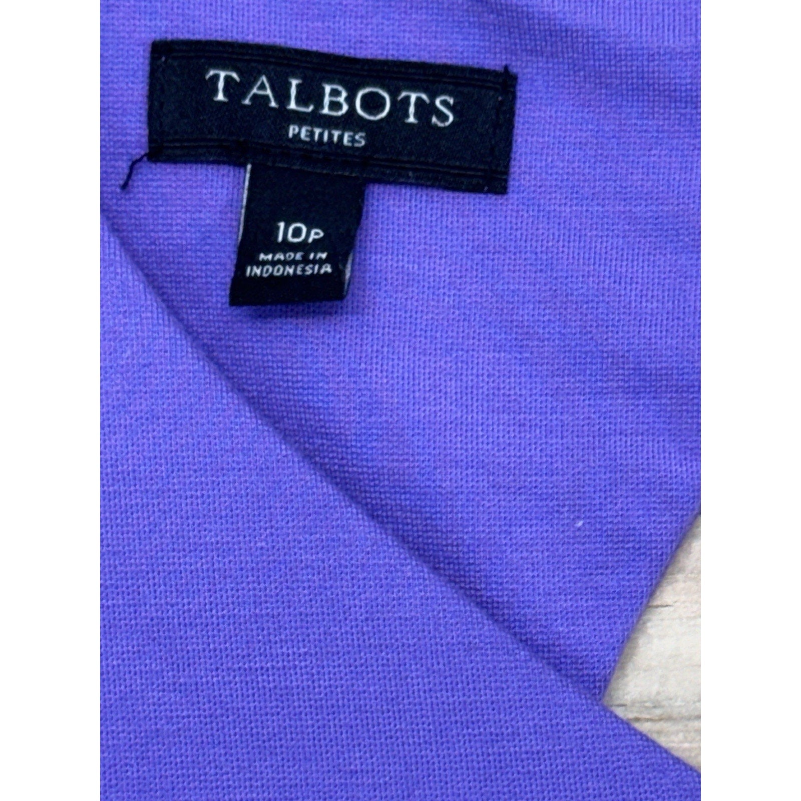 TALBOTS Purple Sleeveless V Neck Sheath Business Dress Women’s Size 10P